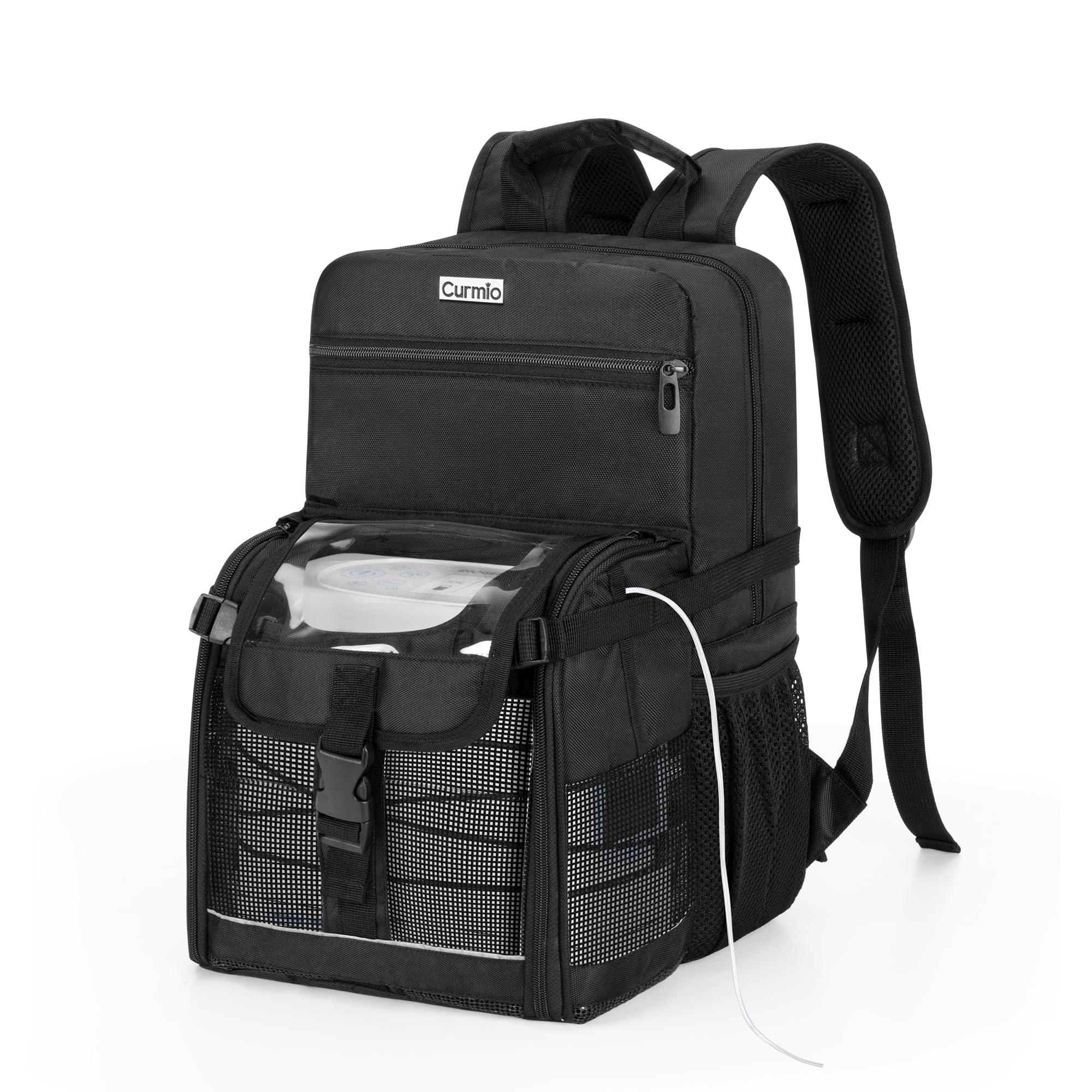 CURMIO sac à dos poc portable pour oxygène compatible Inogen, pratique en voyage