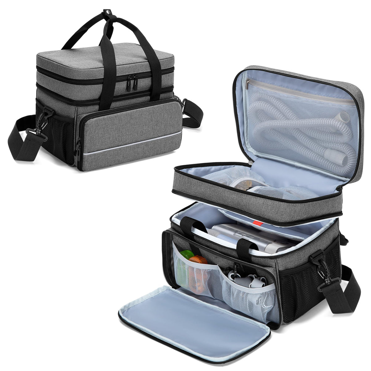 CURMIO sac CPAP compatible AirSense 11 pour transport sécurisé et organisé.