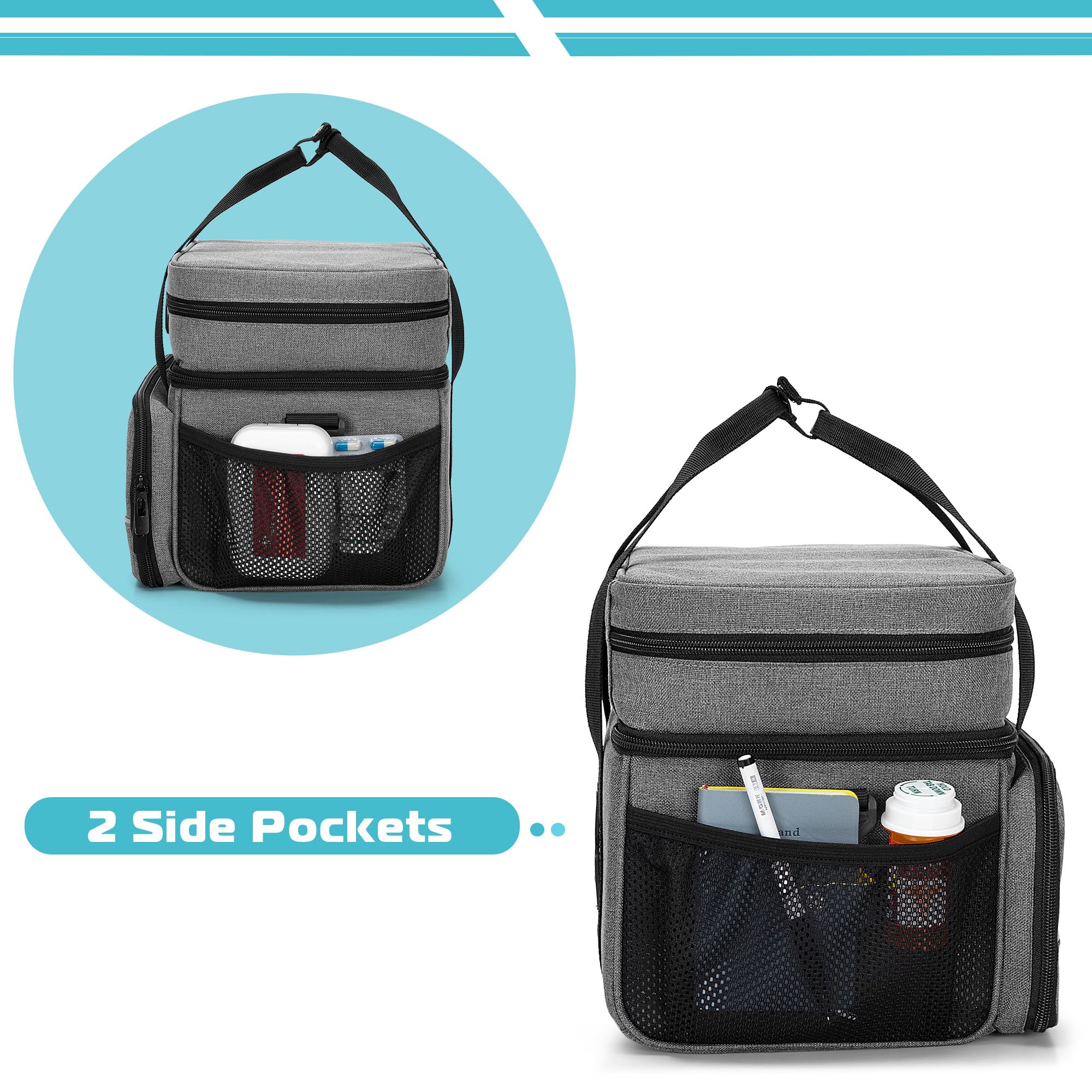 CURMIO sac CPAP nylon renforcé pour protection durable.