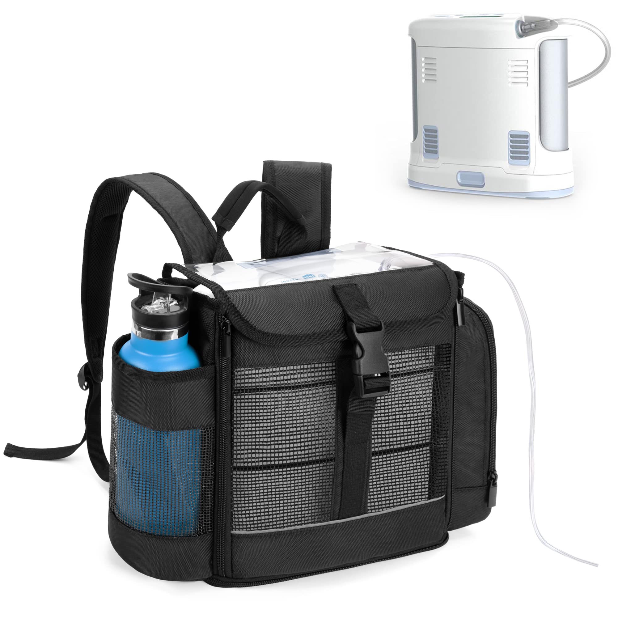 CURMIO sac dos pour concentrateur d'oxygène compatible, transport pratique.