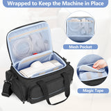 CURMIO Sac CPAP avec poches avant et latérales pour organiser masques et câbles.