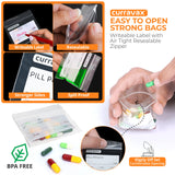 CURRAVAX pochette-pilules transparente 400, voyage et routine simplifiée.