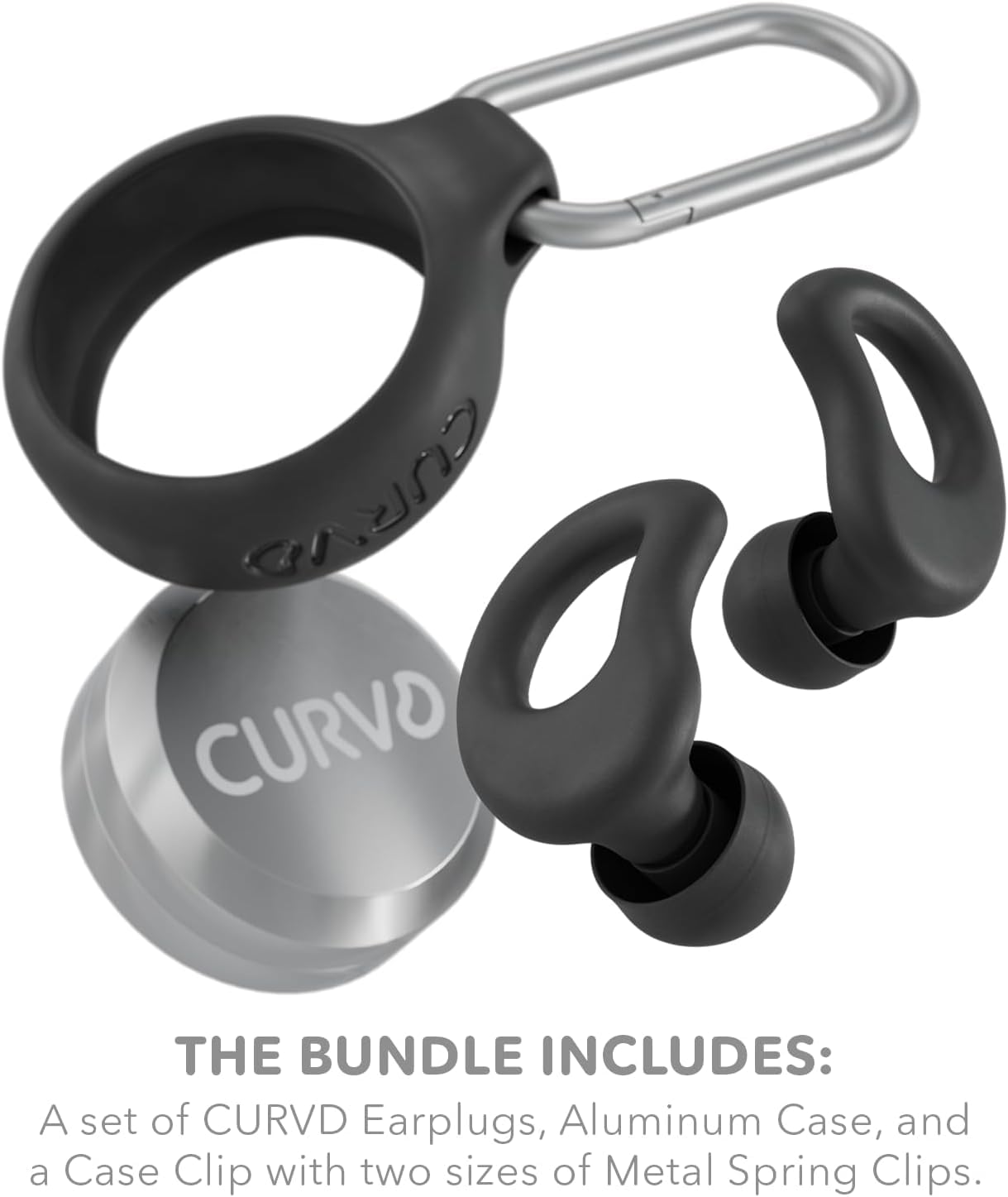 CURVD anneaux nickel satin, design premium et durable.