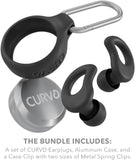CURVD anneaux nickel satin, design premium et durable.