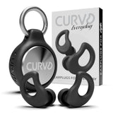 CURVD bouchons d'oreilles etui clip, réduction du bruit pour le sommeil.