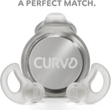 Étui-clip CURVD portable en aluminium pour l’accès rapide.