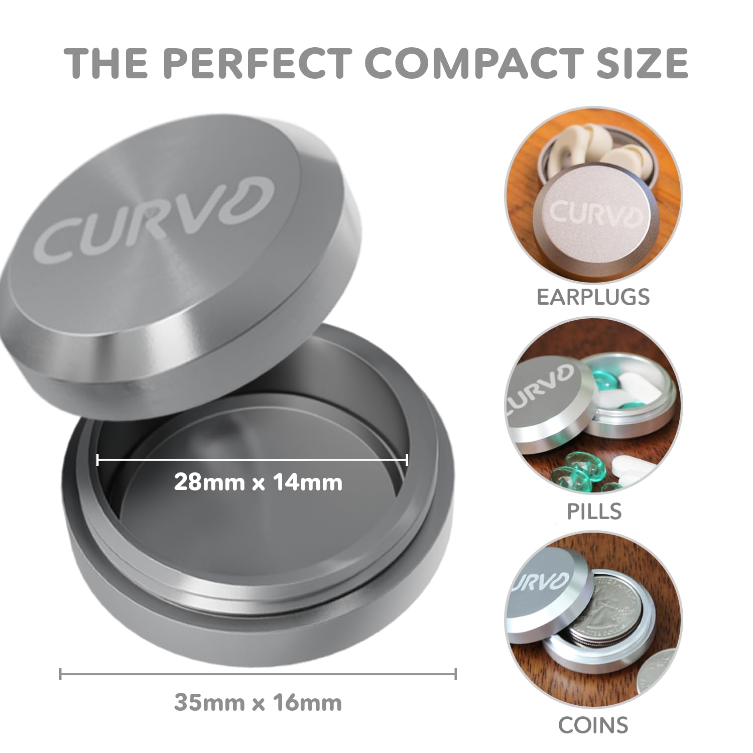 CURVD étui imperméable en aluminium: protection fiable contre l'eau.