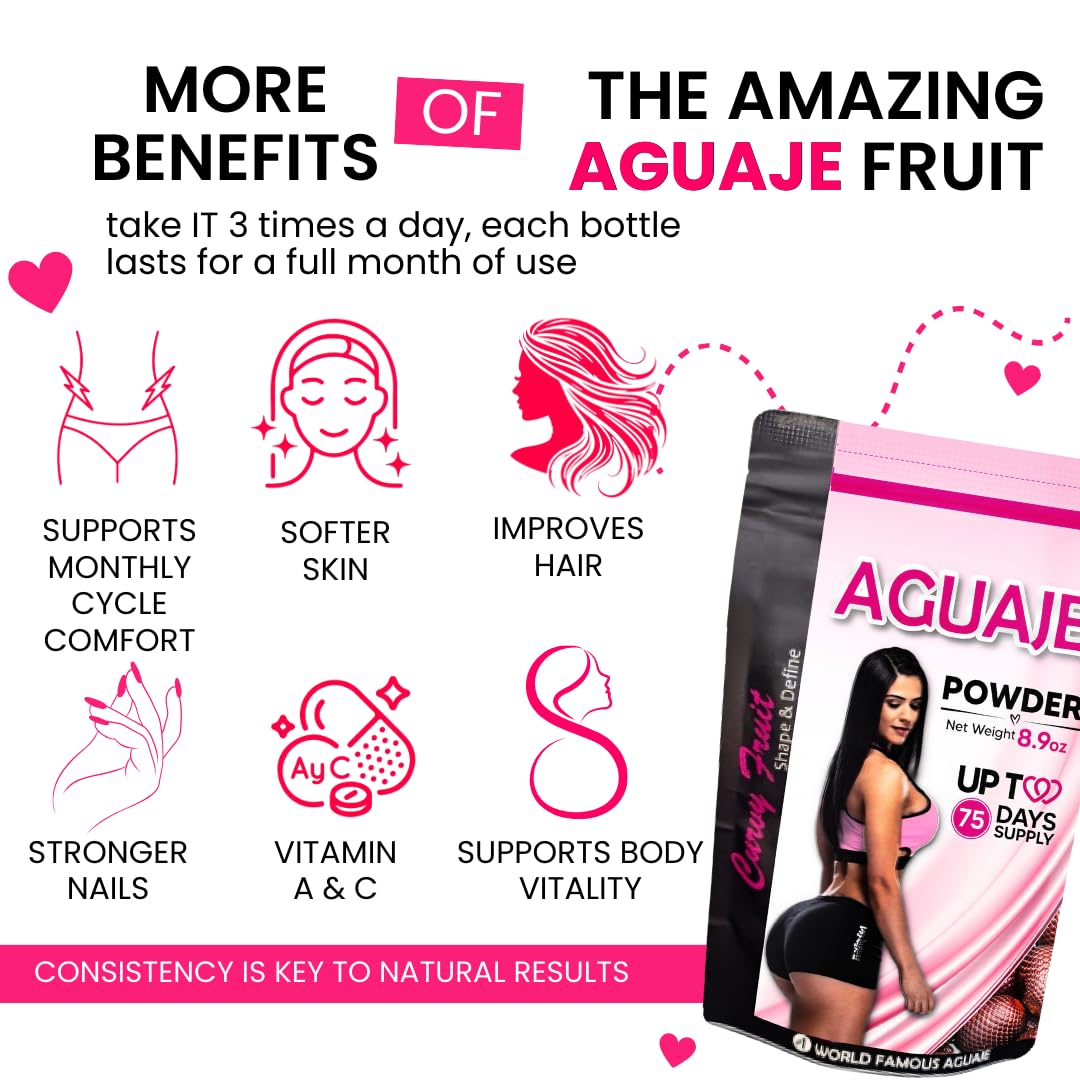 Curvy Fruit Aguaje – paquet sans additifs, poudre pure et prête à l’emploi.