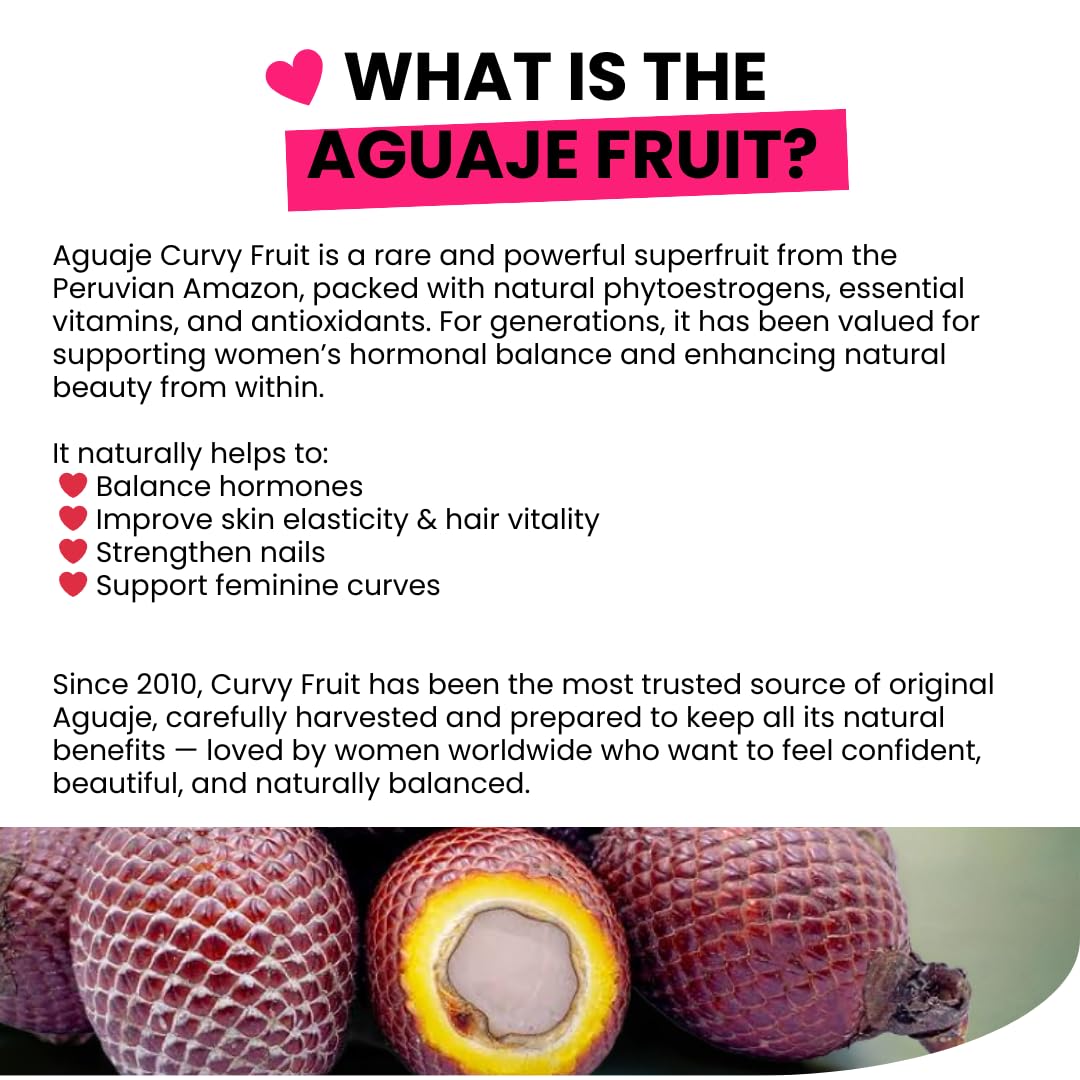 Curvy Fruit Aguaje – poudre pour seins, intégration simple dans une boisson.