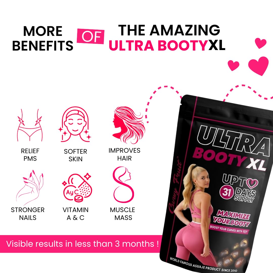 Curvy Fruit Ultra Booty format de 30 jours, pratique et durable.