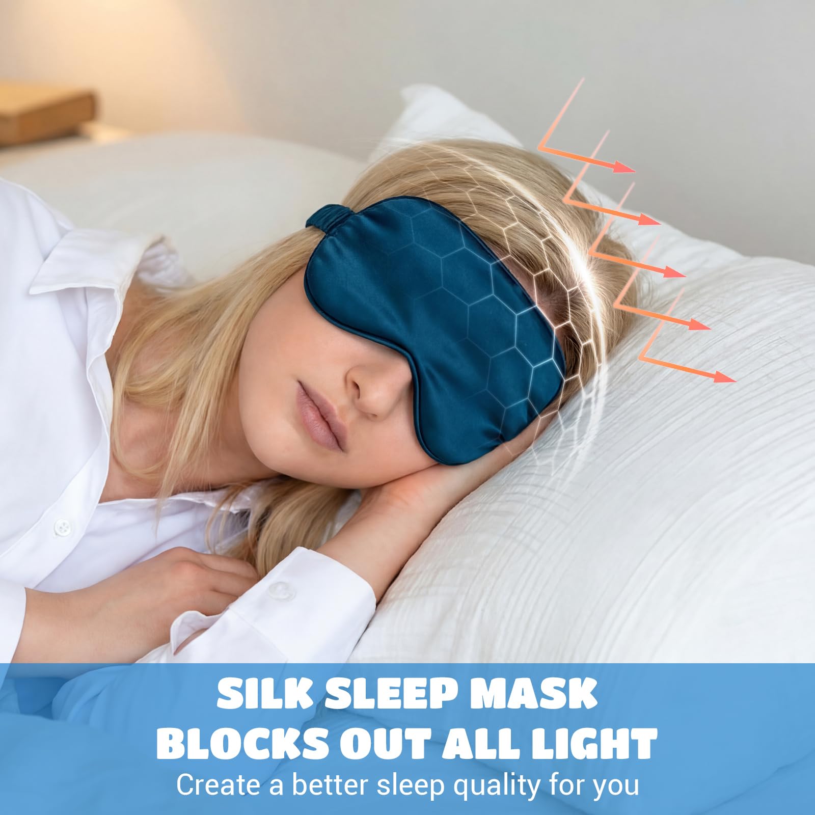 Idée cadeau Cutecrop : masque de sommeil en soie de qualité