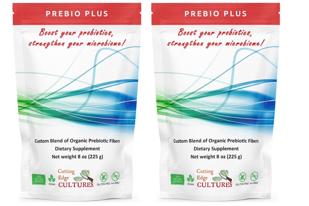 Cutting Edge Cultures Prebio Plus flacon de 8 onces favorise les bactéries bénéfiques