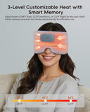 CUZRICH masque-sommeil chauffant - face arrière, design doux pour peaux sensibles.