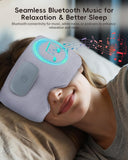 CUZRICH masque-sommeil chauffant - sangle velcro reglable pour un ajustement sûr.