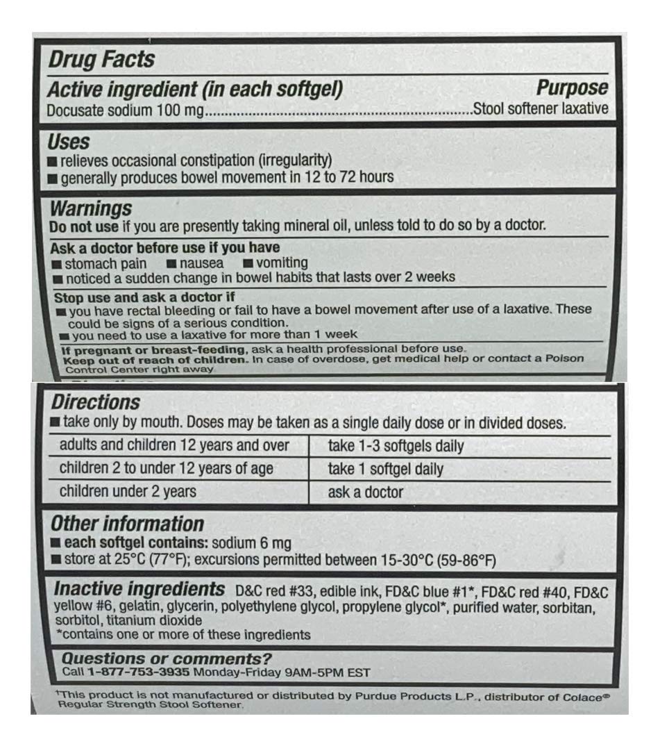 CVS Health Assouplisseur de selles, gélules de 100 mg pour un transit quotidien