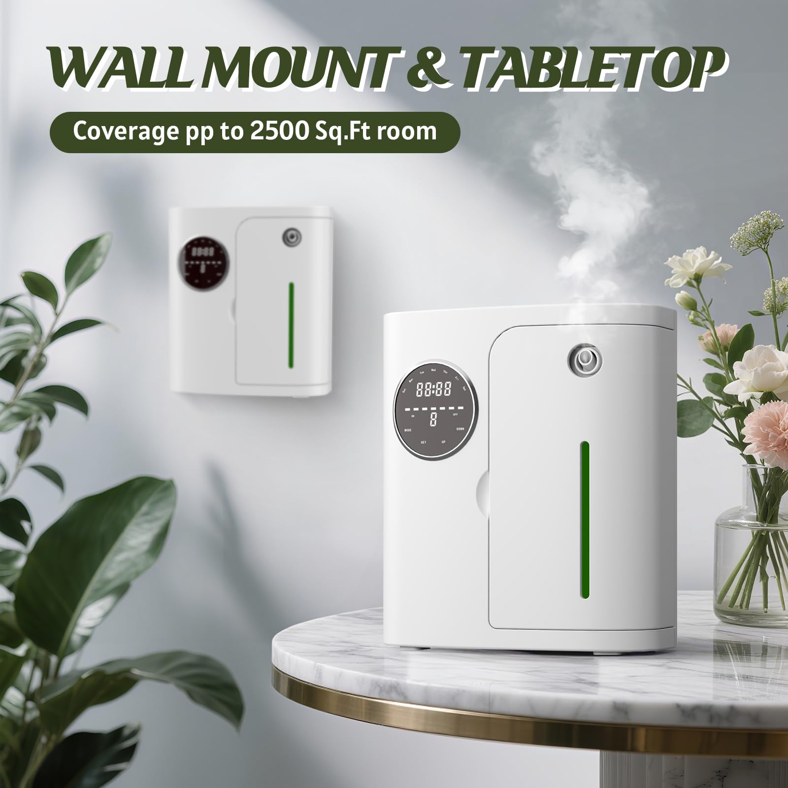 CVRAW diffuseur sans eau, montage mural pratique dans chambre ou bureau