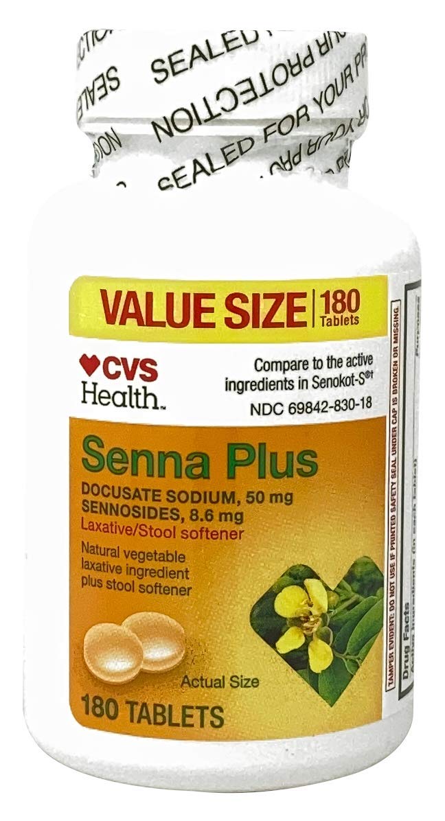 CVS Health tablettes amollisseur-selles emballage pratique pour la maison.