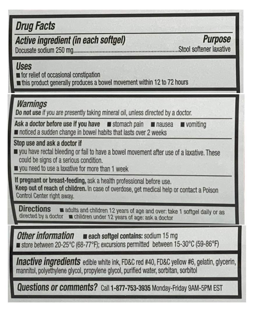 CVS Health étui de gélules docusate de sodium, dosage pratique quotidien.