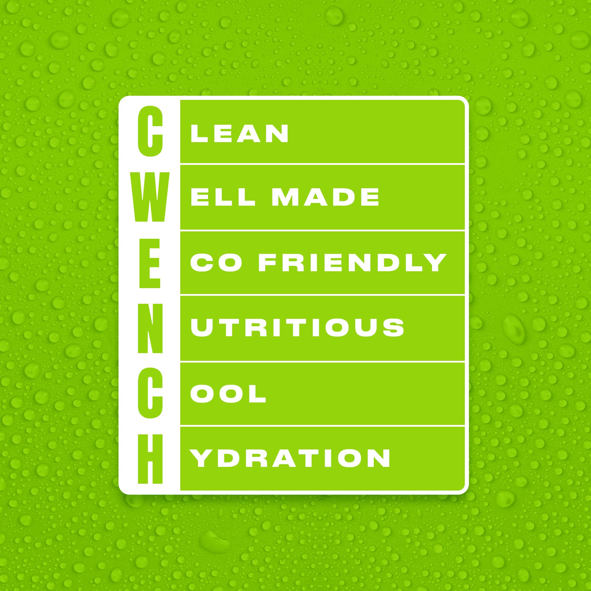 CWENCH HYDRATION goût cerise citron vert, arôme fruité et rafraîchissant