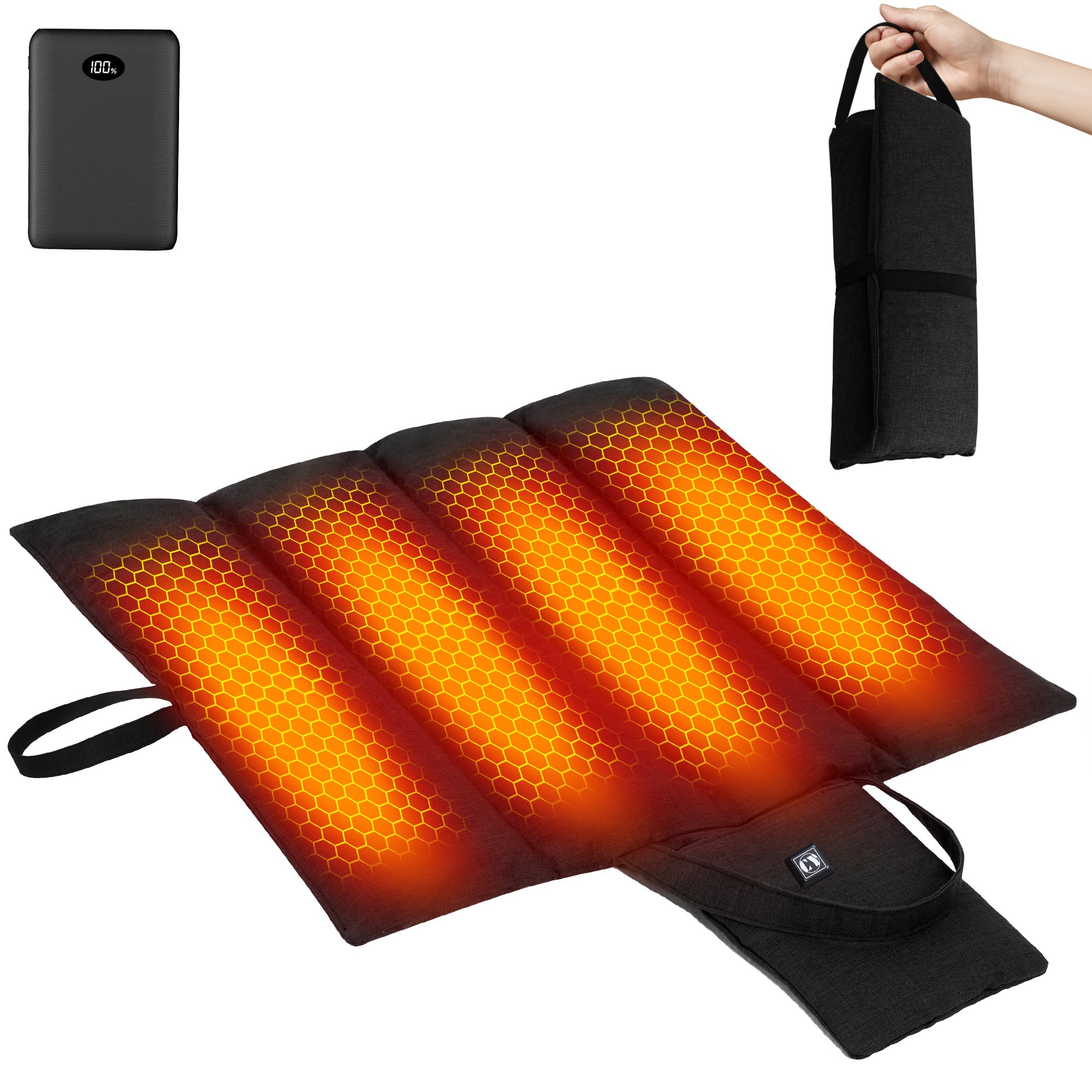 CYCYHEAT coussin chaud rechargeable 10000mAh pour bureau et déplacements.