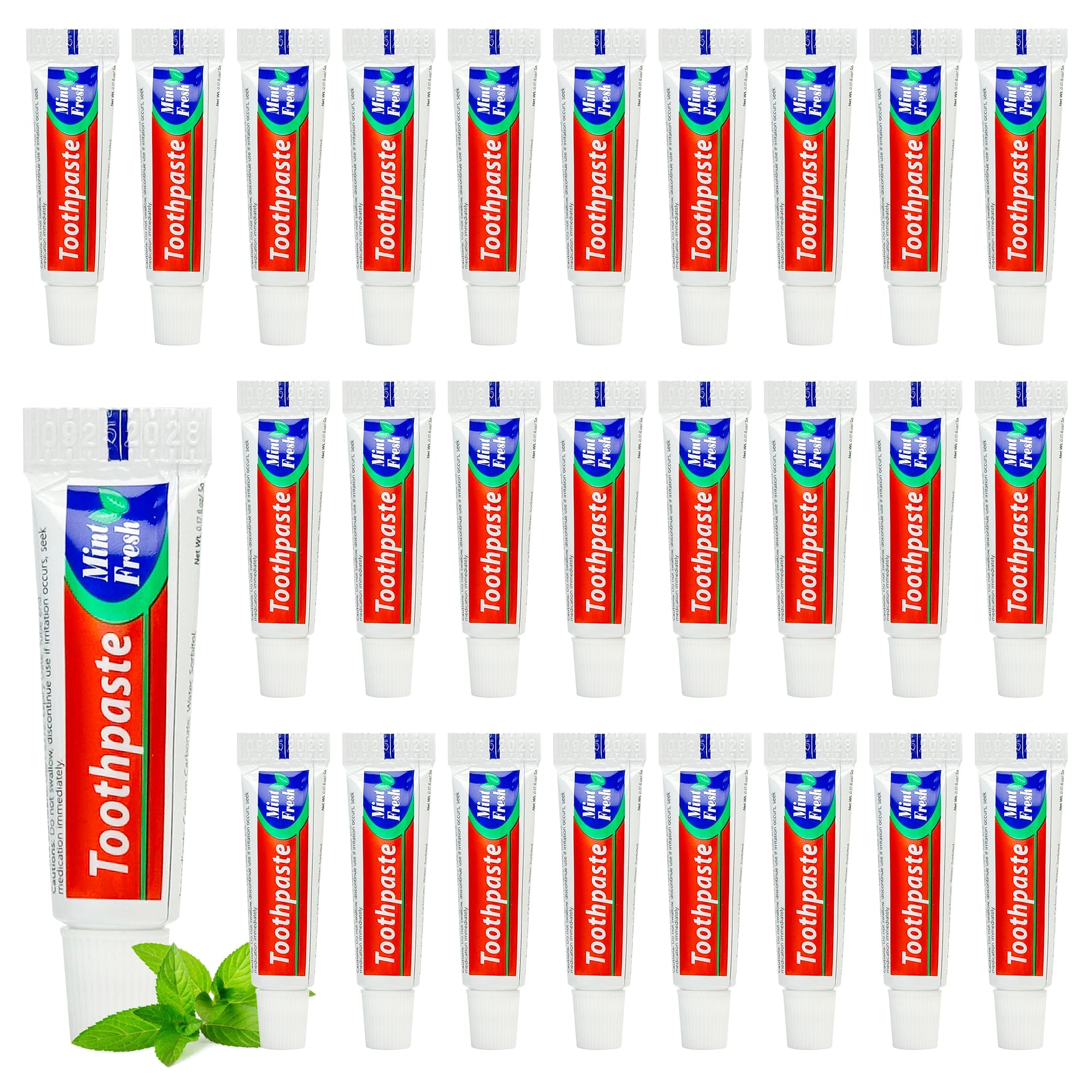 Dentifrice Cydioa voyage: tubes emballés, pratique pour les déplacements.