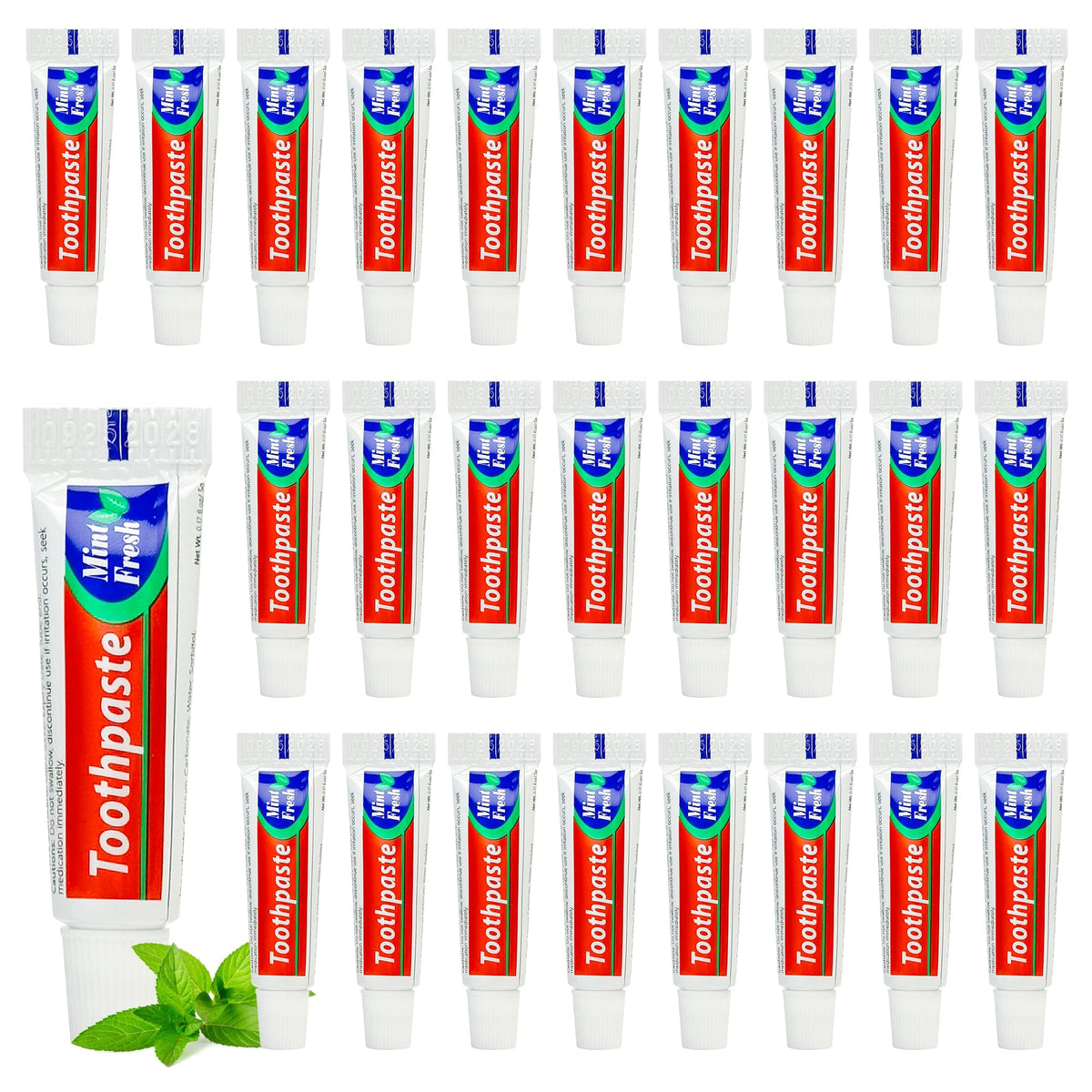 Dentifrice Cydioa voyage: tubes emballés, pratique pour les déplacements.