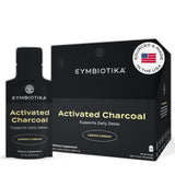 CYMBIOTIKA Charbon Actif sachets citron crème pour soutien digestif potentiel.