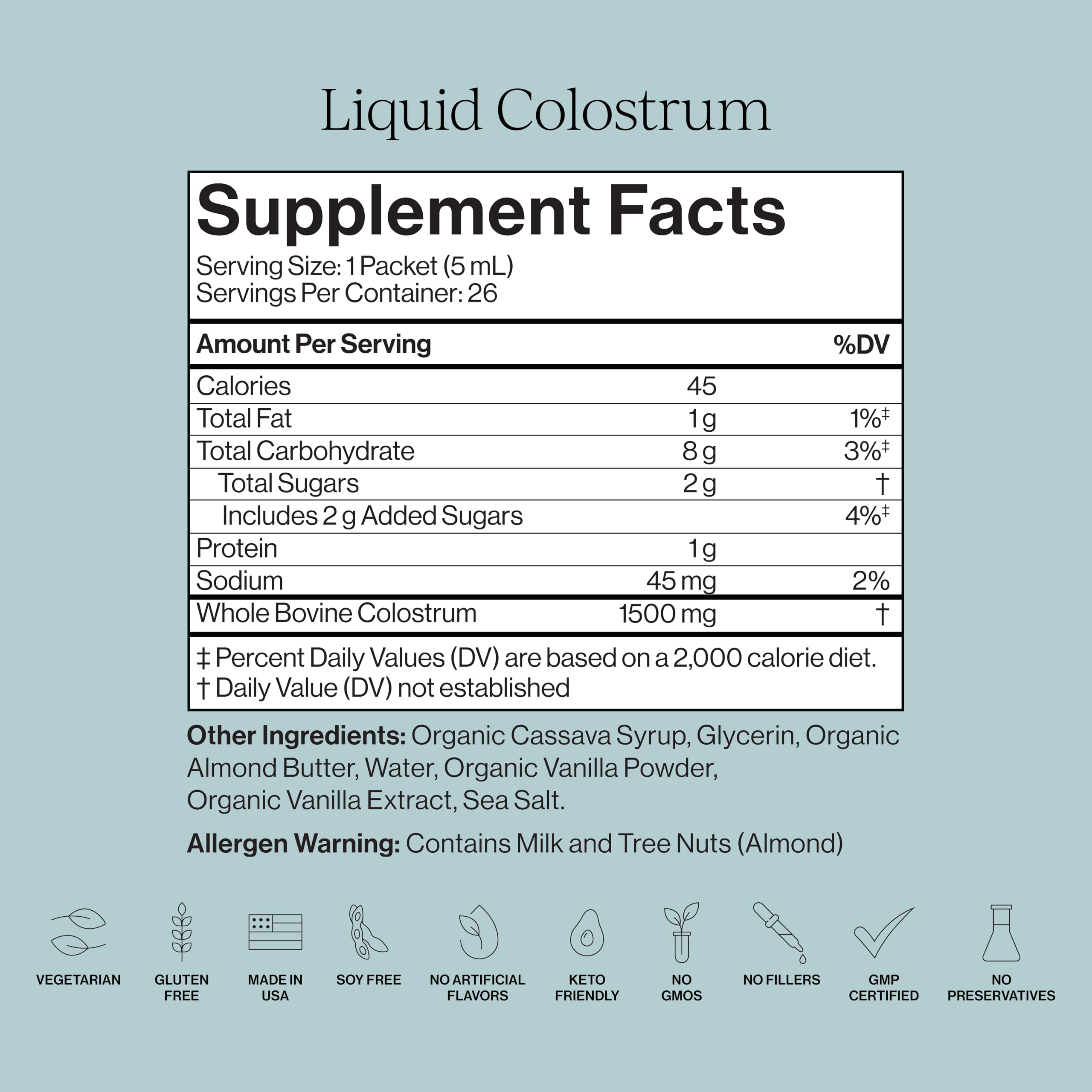 CYMBIOTIKA Liquide Colostrum — application pratique en bouche, ingestion rapide
