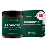 CYMBIOTIKA Probiotiques et Prébiotiques, bouteille de 90 capsules pour le soutien digestif potentiel.