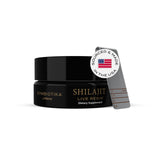 CYMBIOTIKA Résine Shilajit flacon 500 mg, riche en minéraux pour énergie et équilibre.