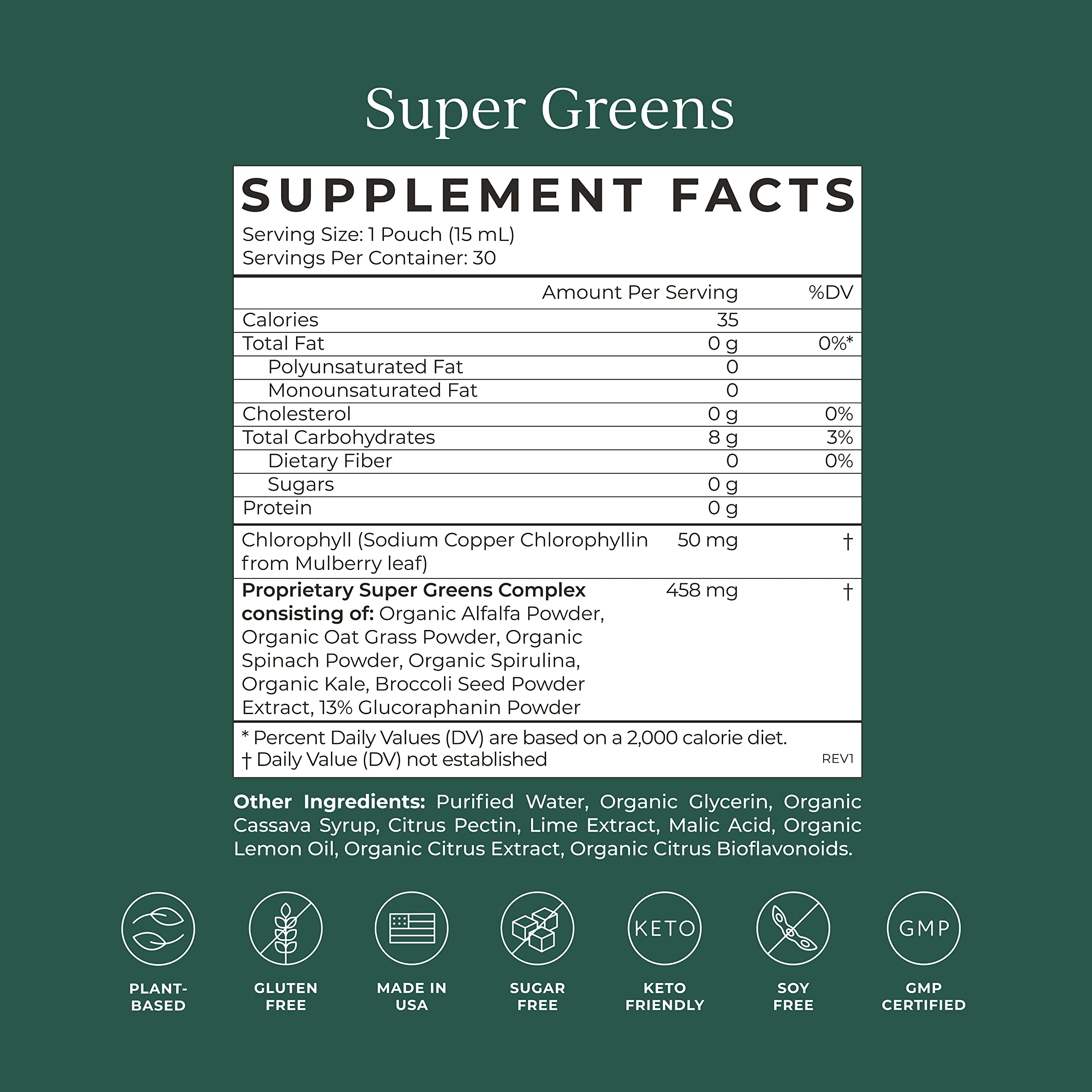 CYMBIOTIKA Super Greens: emballage-poche montrant la facilité d'utilisation en déplacement.