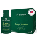 CYMBIOTIKA Super Greens: pochette-citrus-lime pour démarrer l'énergie naturellement.
