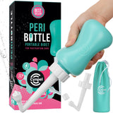 Cynpel Bouteille périnéale en usage quotidien, nettoyage doux et pratique après l'accouchement.