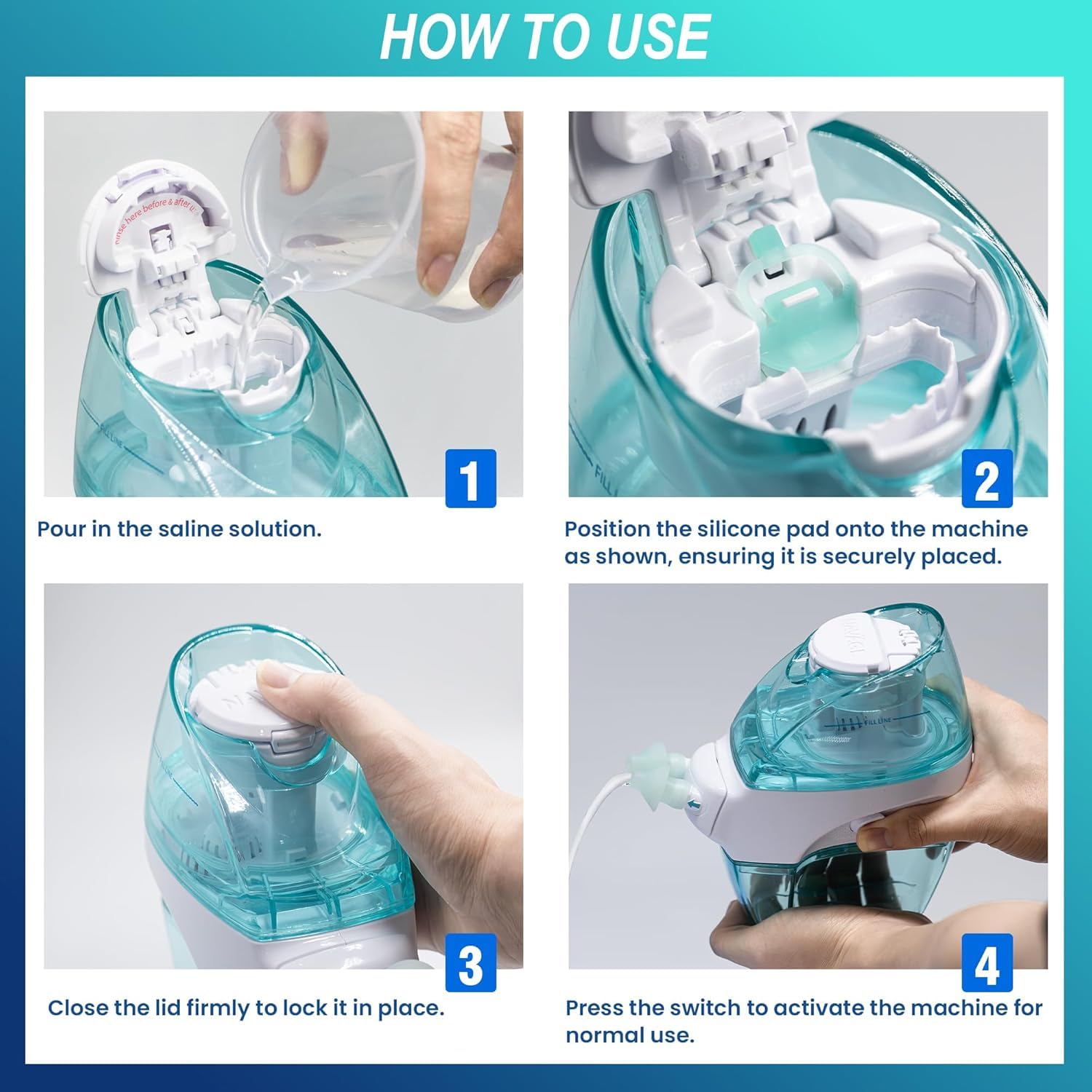 CYOUH kit accessoires nasal : ensemble complet pour l’entretien quotidien.