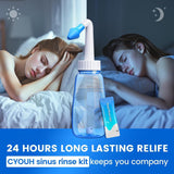 CYOUH Neti Pot avec bouchon étanche et matériel sûr pour long terme.