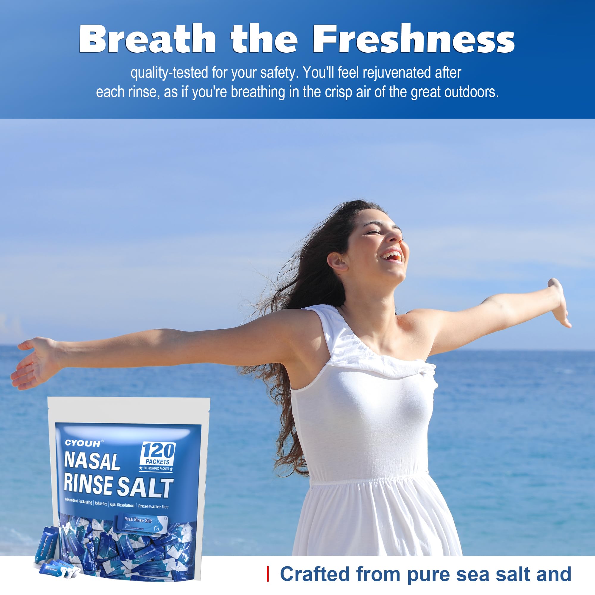Compatibles Neti Pot et autres systèmes d'irrigation nasale.