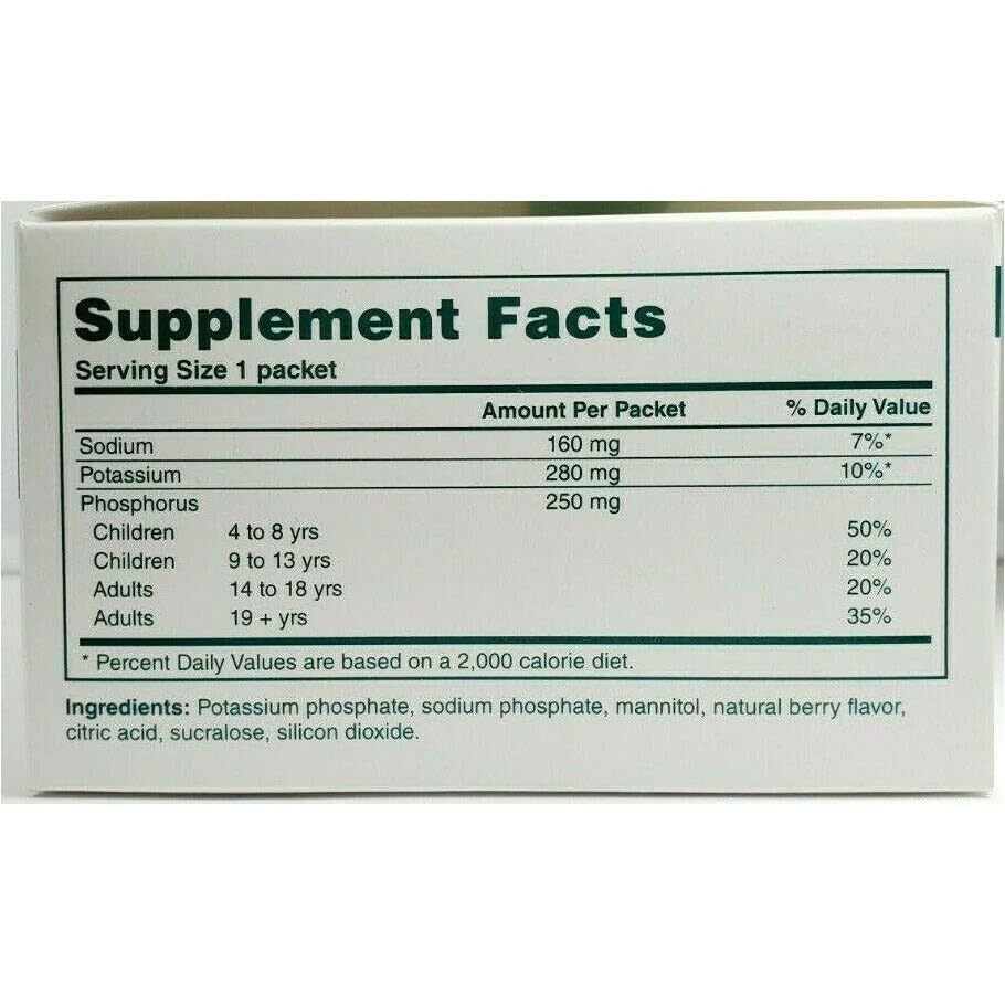 Phos-NaK Cypress, dose unitaire en sachet fruité, facile à intégrer à la routine.