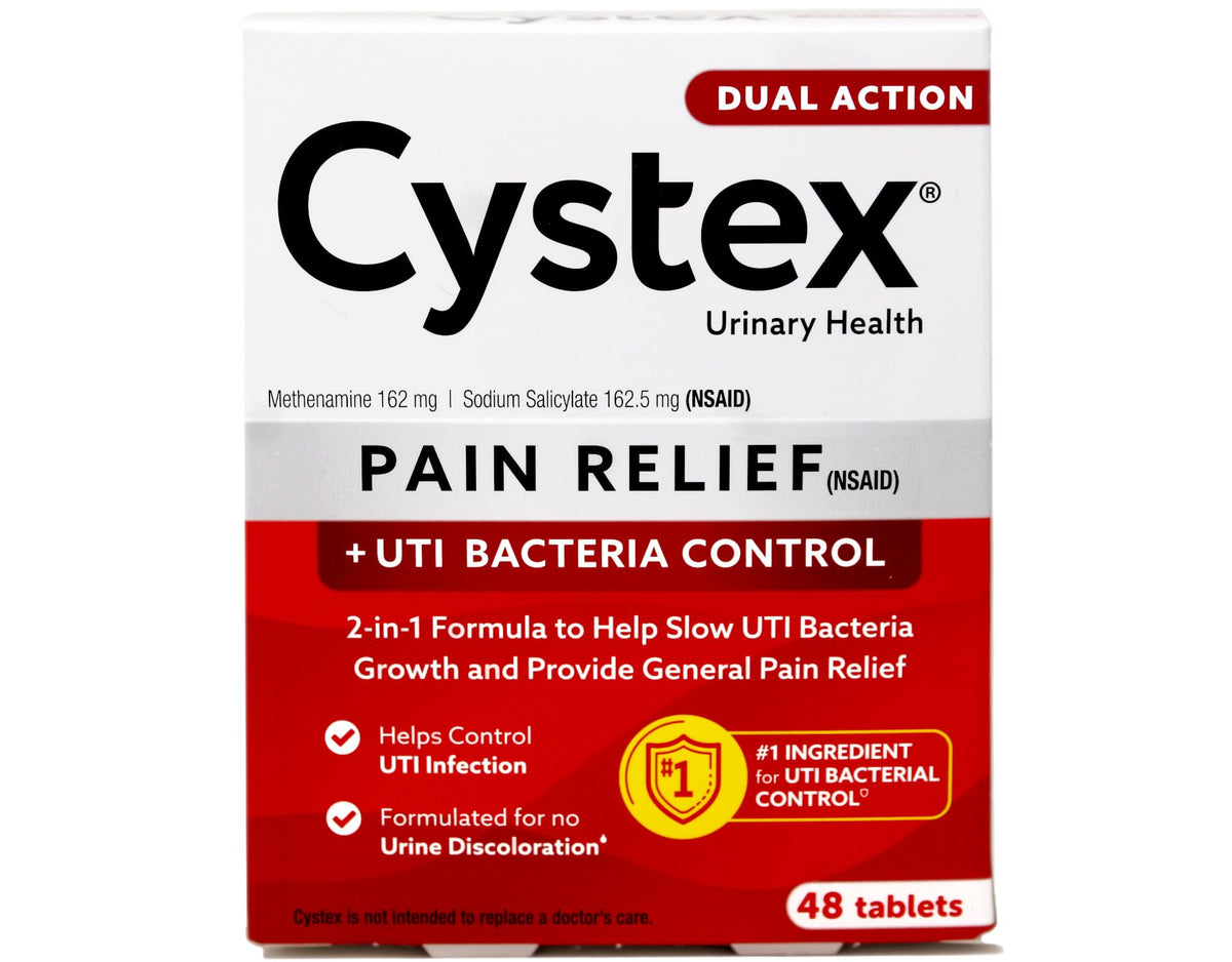 Cystex Plus – boîte et étiquette, emballage clair pour information et sécurité