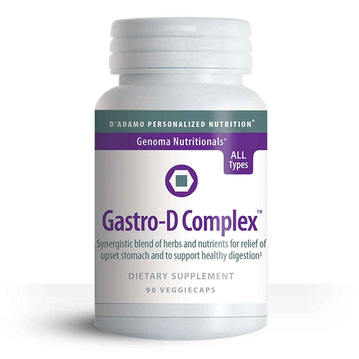 Le flacon Gastro-D Complex de D'Adamo, pour une digestion équilibrée.