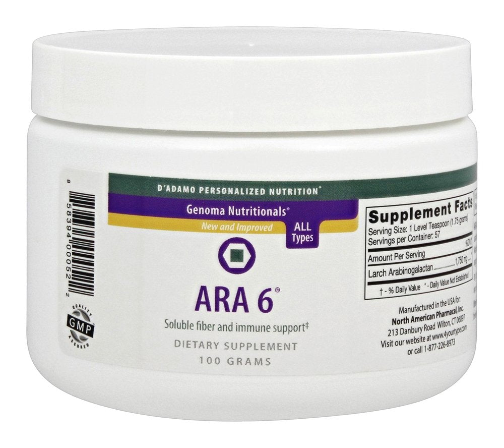 D'Adamo Ara6 bouteille : source naturelle de fibre, soutien possible du transit