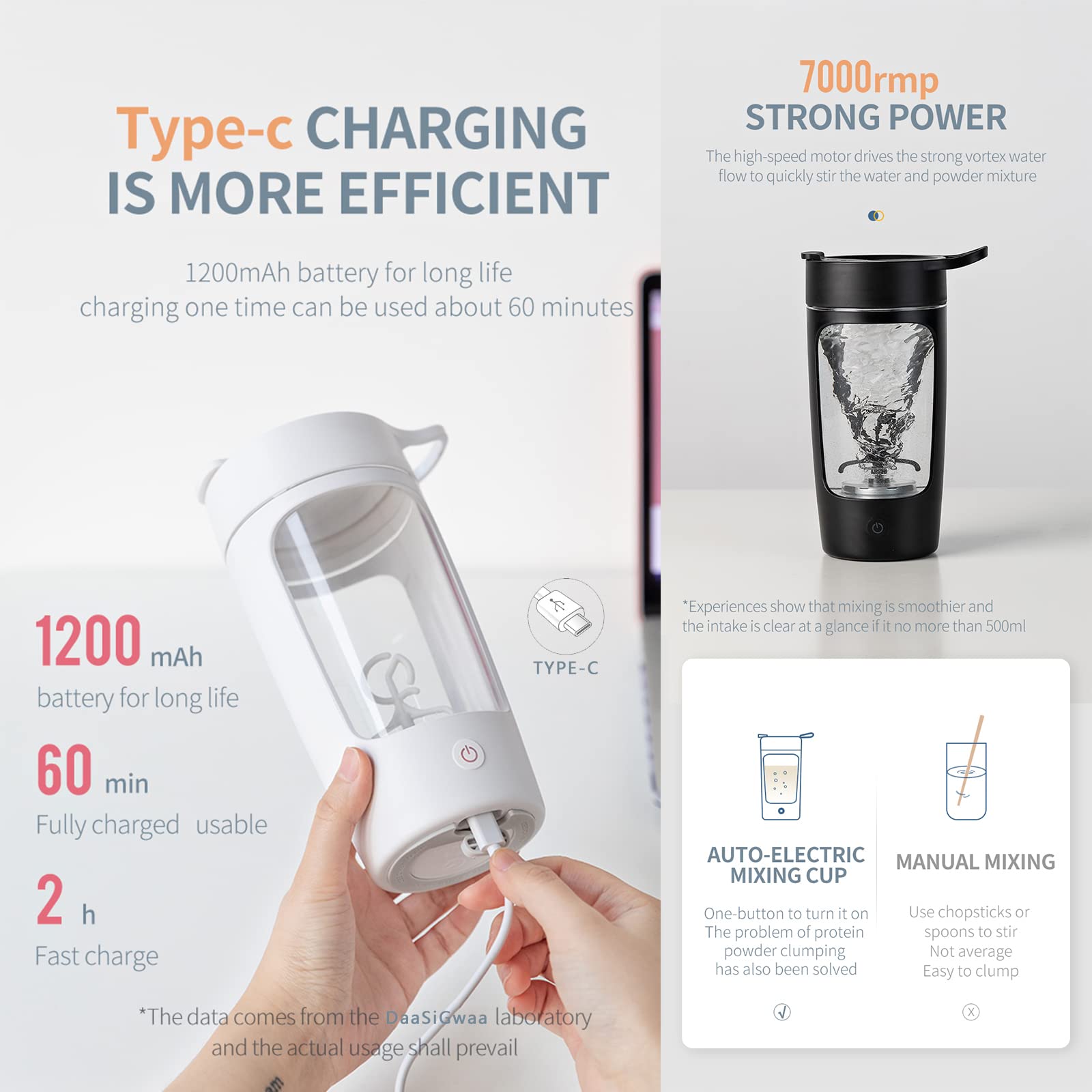 Recharge USB pratique sans piles pour une utilisation nomade.