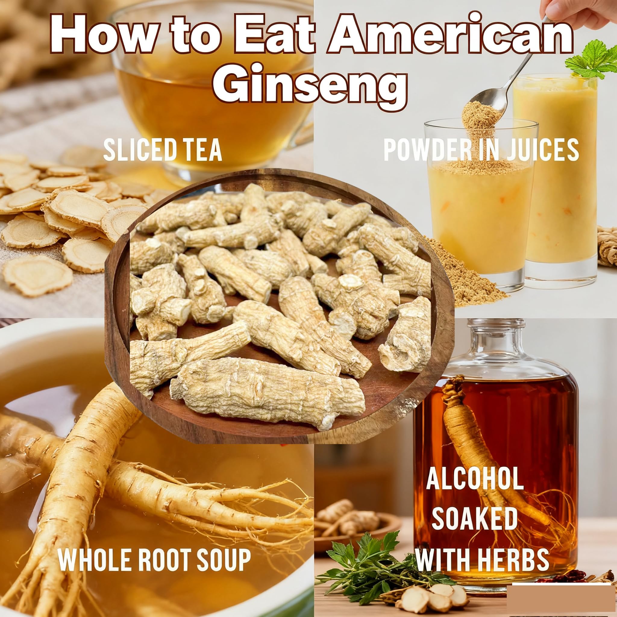 DABC OAK LAND ginseng Wisconsin – cuisson et plats pour soutien durable.
