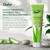 Dabur Aloe Vera dentifrice pour haleine fraîche durable.