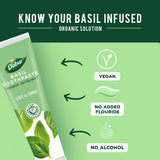 Dabur dentifrice à base de plantes basilic, sans fluorure, option naturelle.