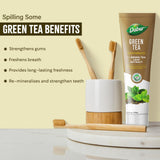 pâte dabur formule douce, adaptée aux gencives sensibles et au brossage agréable.