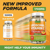 DACHA vitamine C liposomale, 200 gélules végétales adaptées au régime vegan.