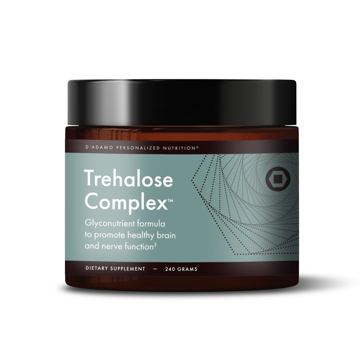 D’Adamo Genoma Trehalose Complex – bouteille prête à utiliser pour une routine de bien‑être.