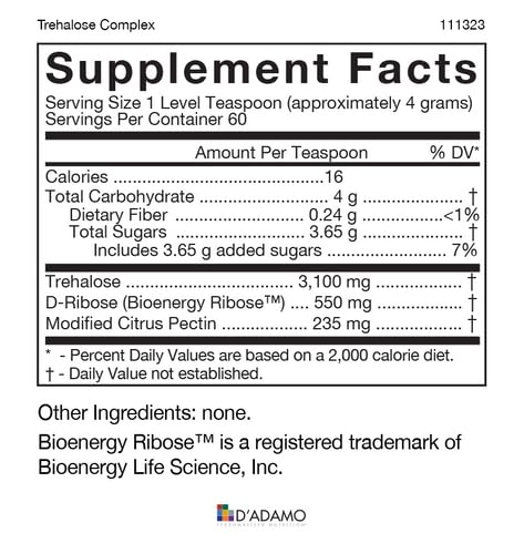 Dose mesurée de Trehalose Complex facilitant l’ajout à une boisson.
