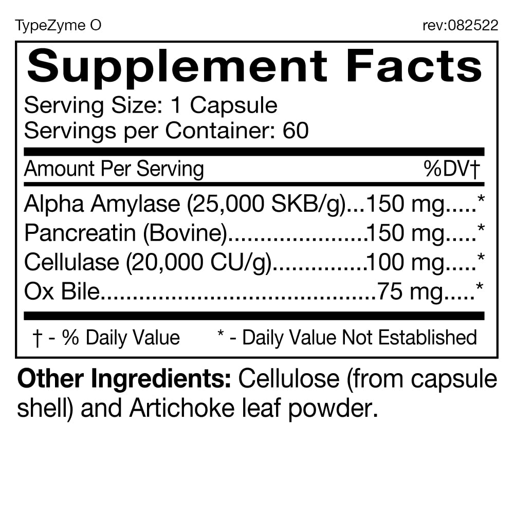 D'Adamo TypeZyme, emballage produit, prêt à intégrer votre routine quotidienne pour le confort digestif.