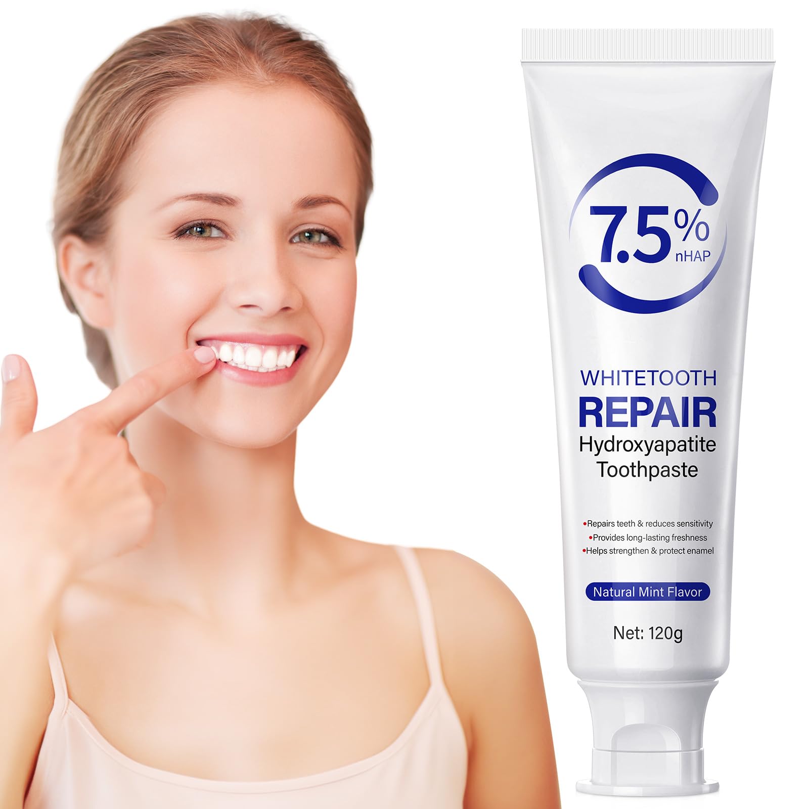 Daiasns Pâte hydroxyapatite: reminéralisation des dents pour plus de solidité.